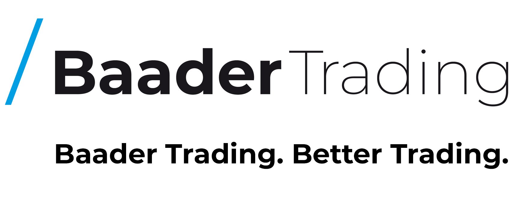 BaaderTrading Logo mit Claim