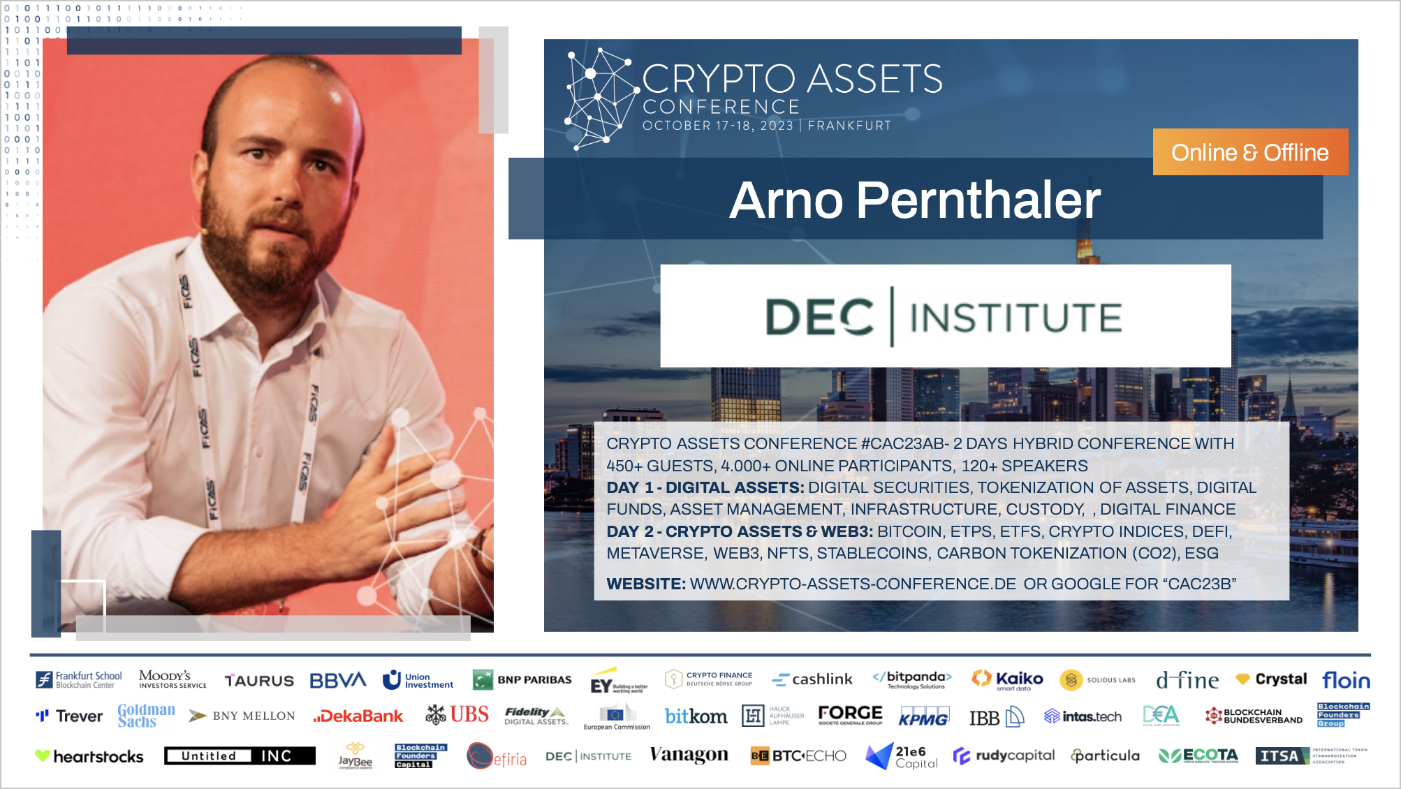 CAC Speaker - Arno Pernthaler