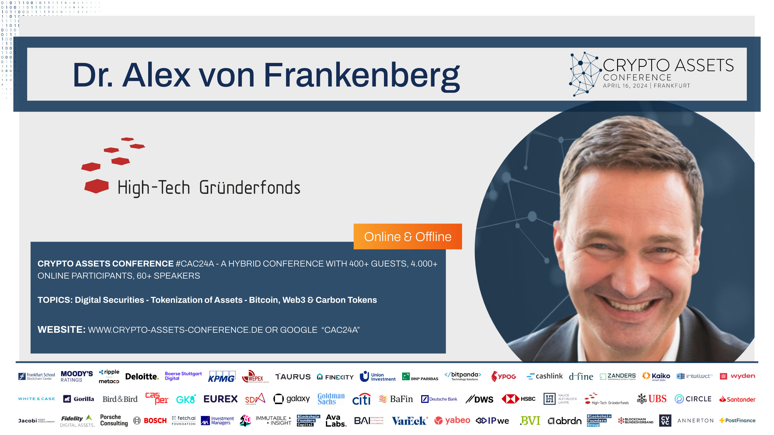 CAC24A Speaker - Dr. Alex von Frankenberg