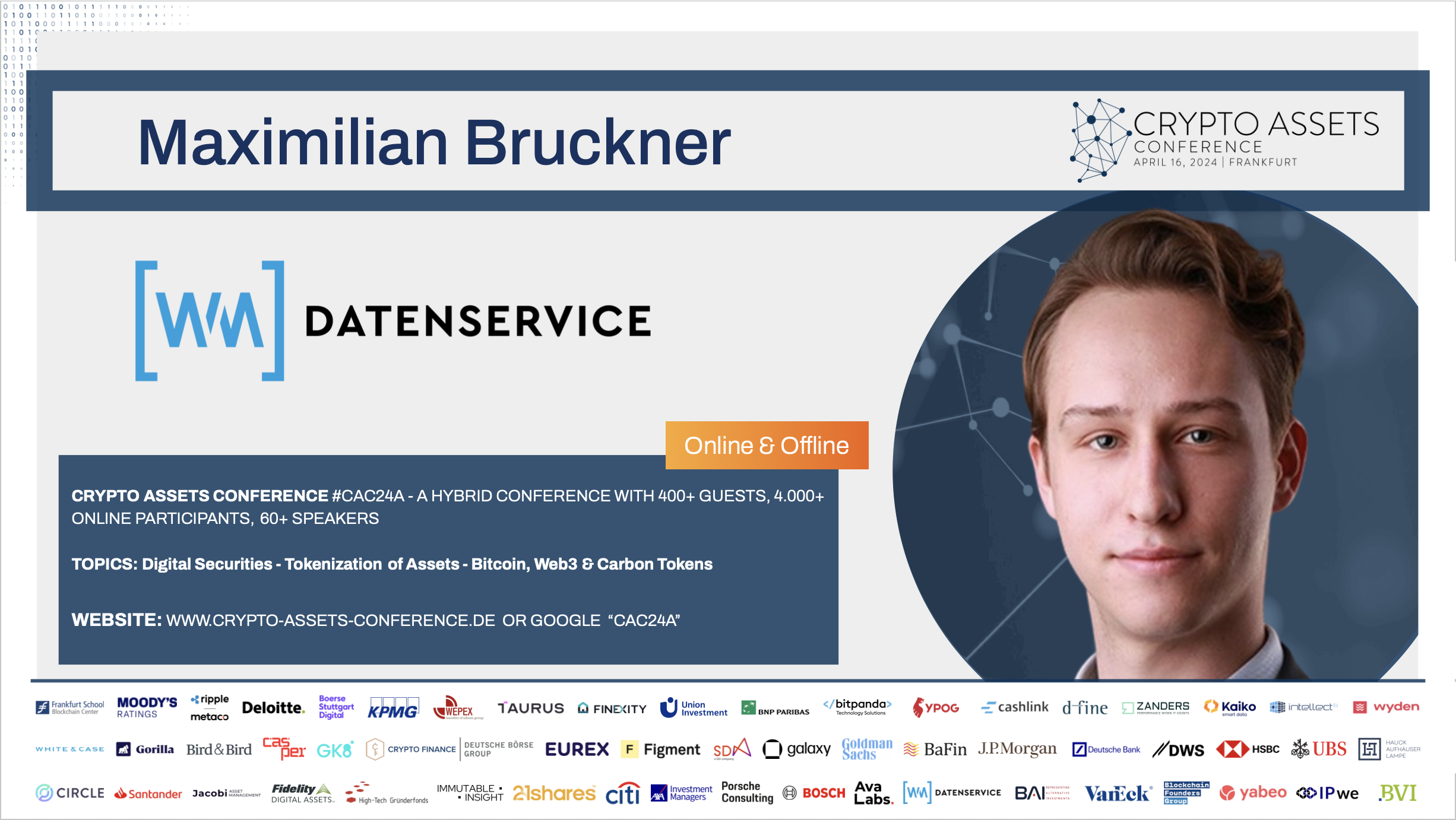 CAC24A Speaker - Maximilian Bruckner