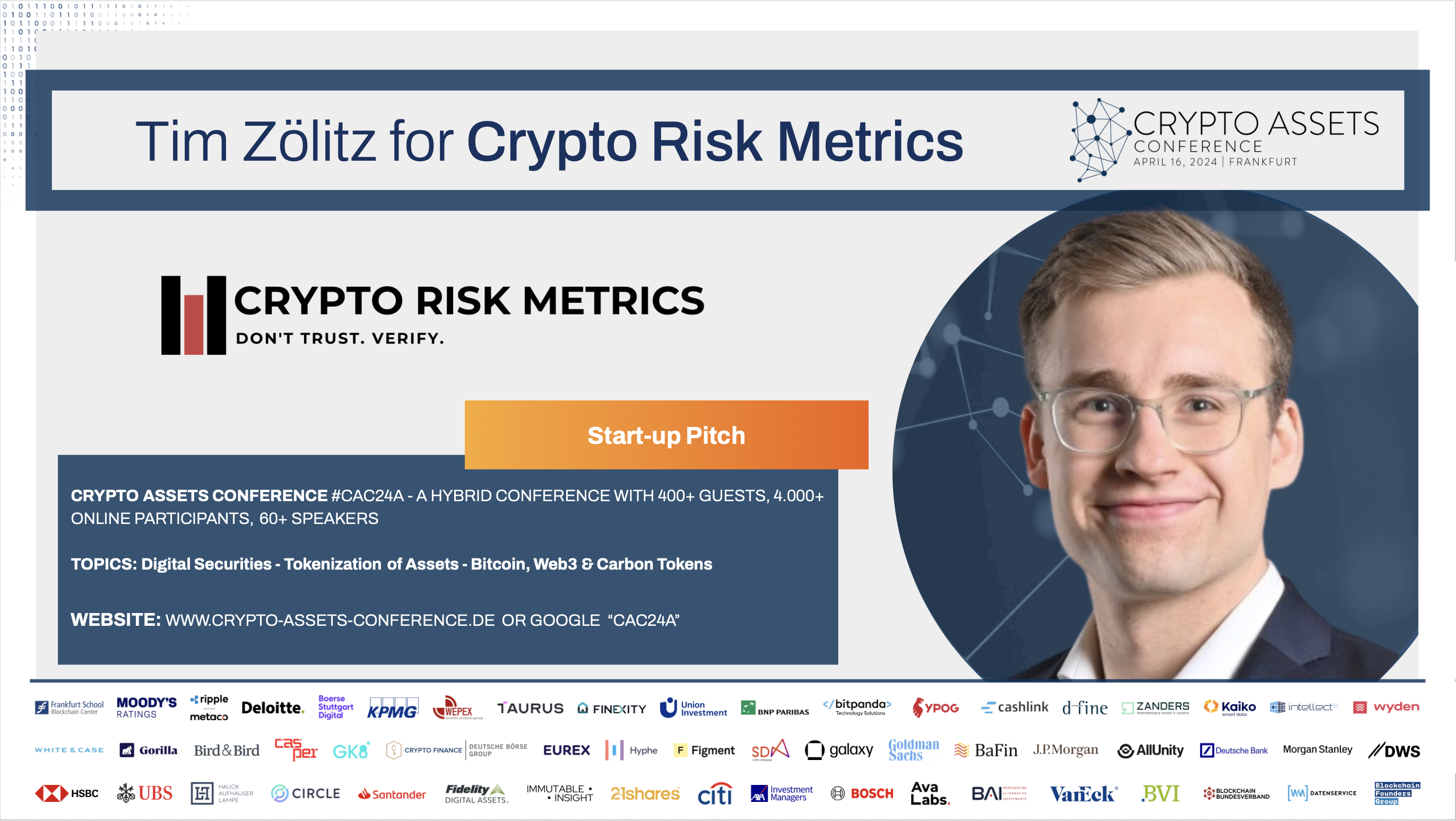 CAC24A Start-Up Pitch - Crypto Risk Metrics